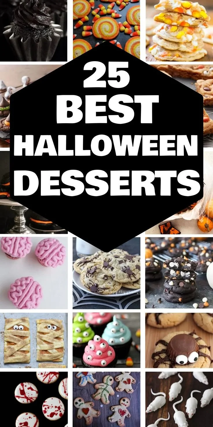 A collection of fun and spooky Halloween desserts for festive celebrations