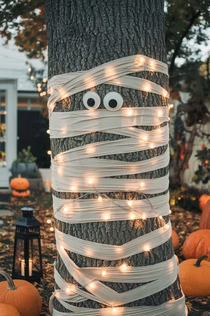 DIY Halloween decorations for outdoor spaces with spooky themes