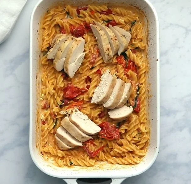 Baked Feta Chicken Pasta