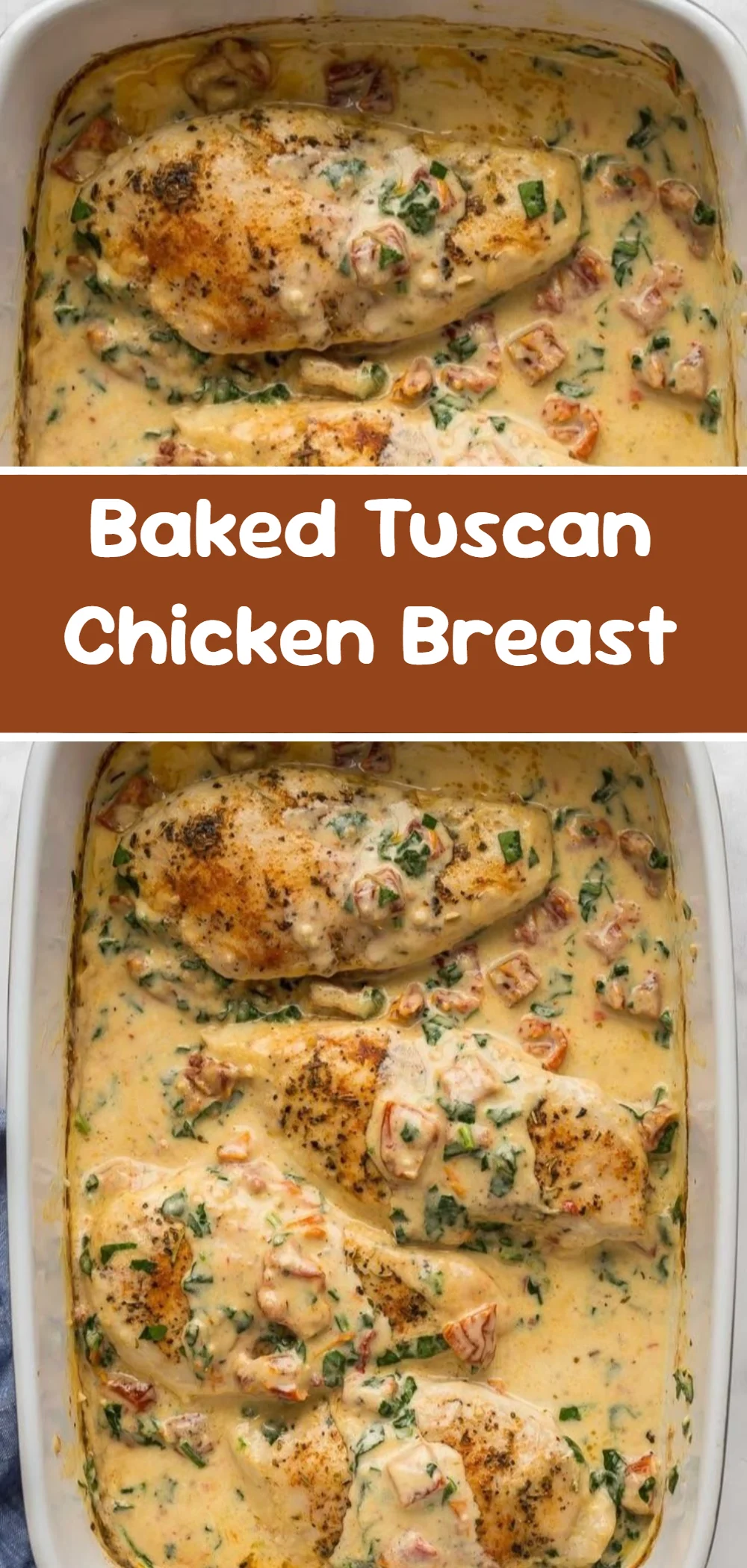 Baked Tuscan Chicken Breast