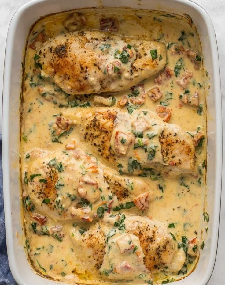 Baked Tuscan Chicken Breast