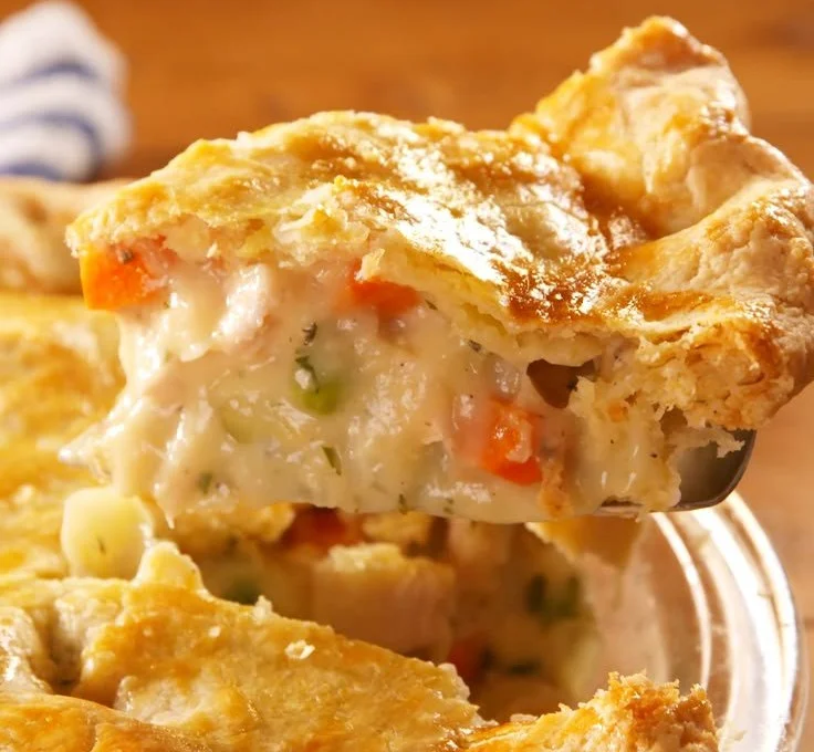 Delicious homemade Chicken Pot Pie with chicken, vegetables, and flaky crust