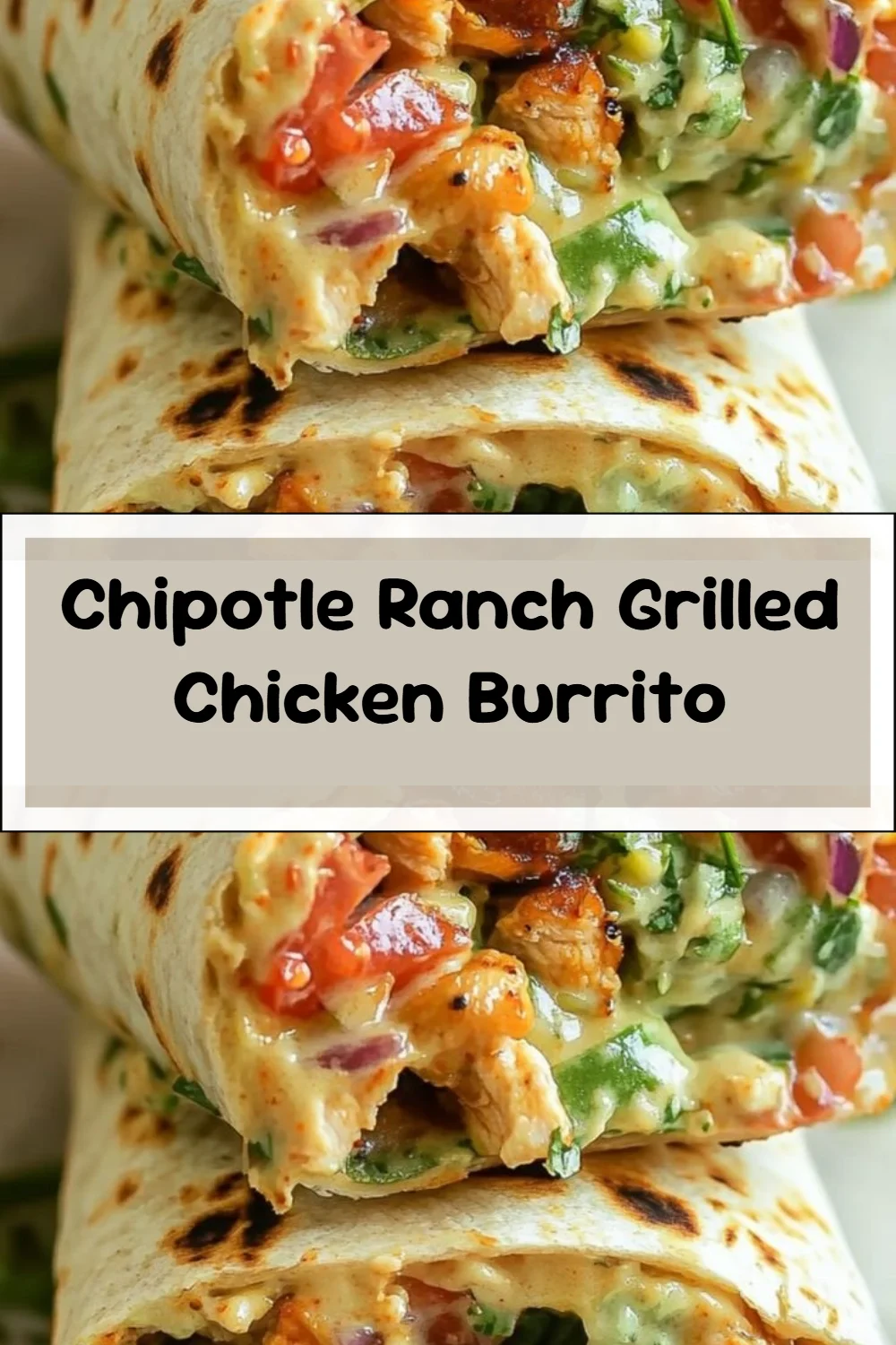 Chipotle Ranch Grilled Chicken Burrito