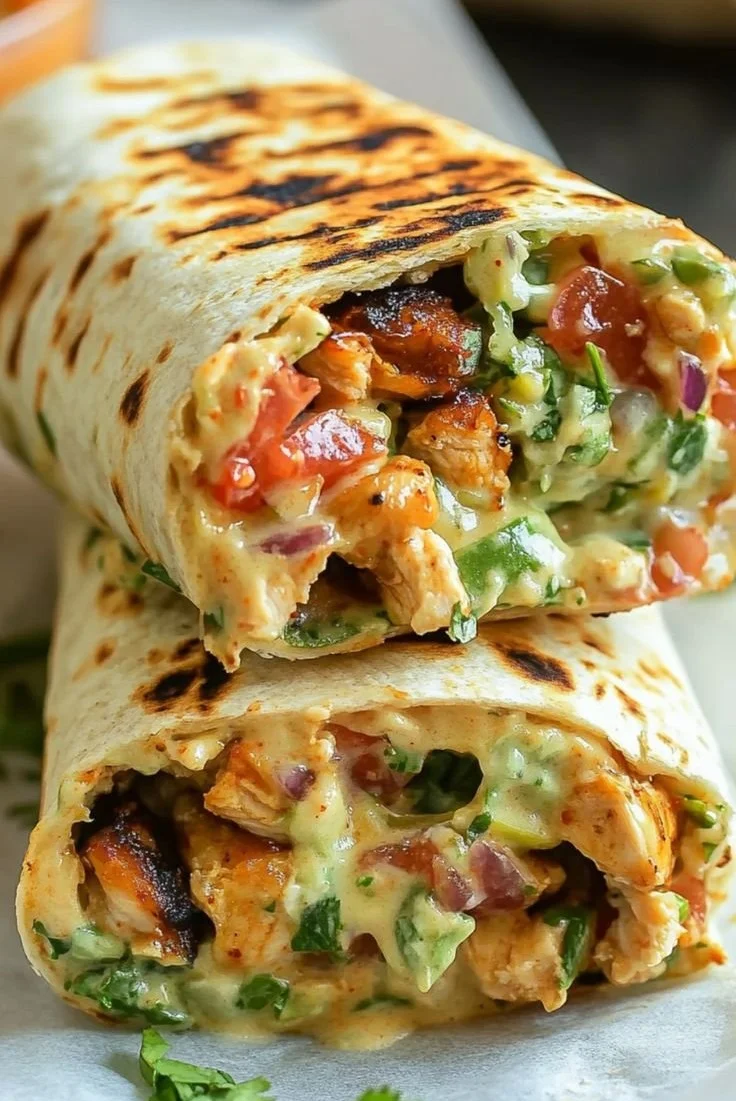 Chipotle Ranch Grilled Chicken Burrito