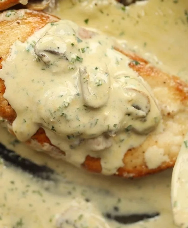 Creamy Garlic Mushroom Chicken