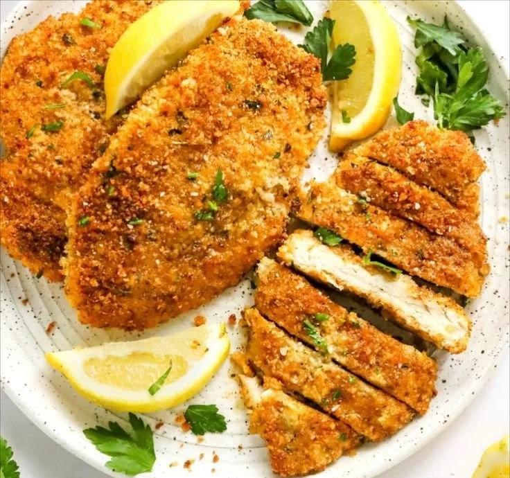 Crispy Oven Baked Chicken Cutlets