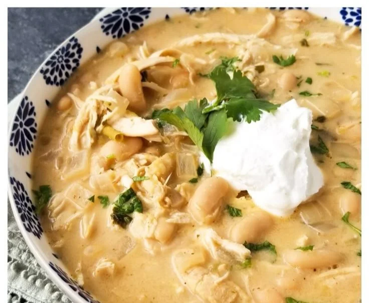 Crockpot Creamy White Chicken Chili