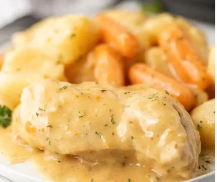 Creamy ranch chicken dish made in an Instant Pot