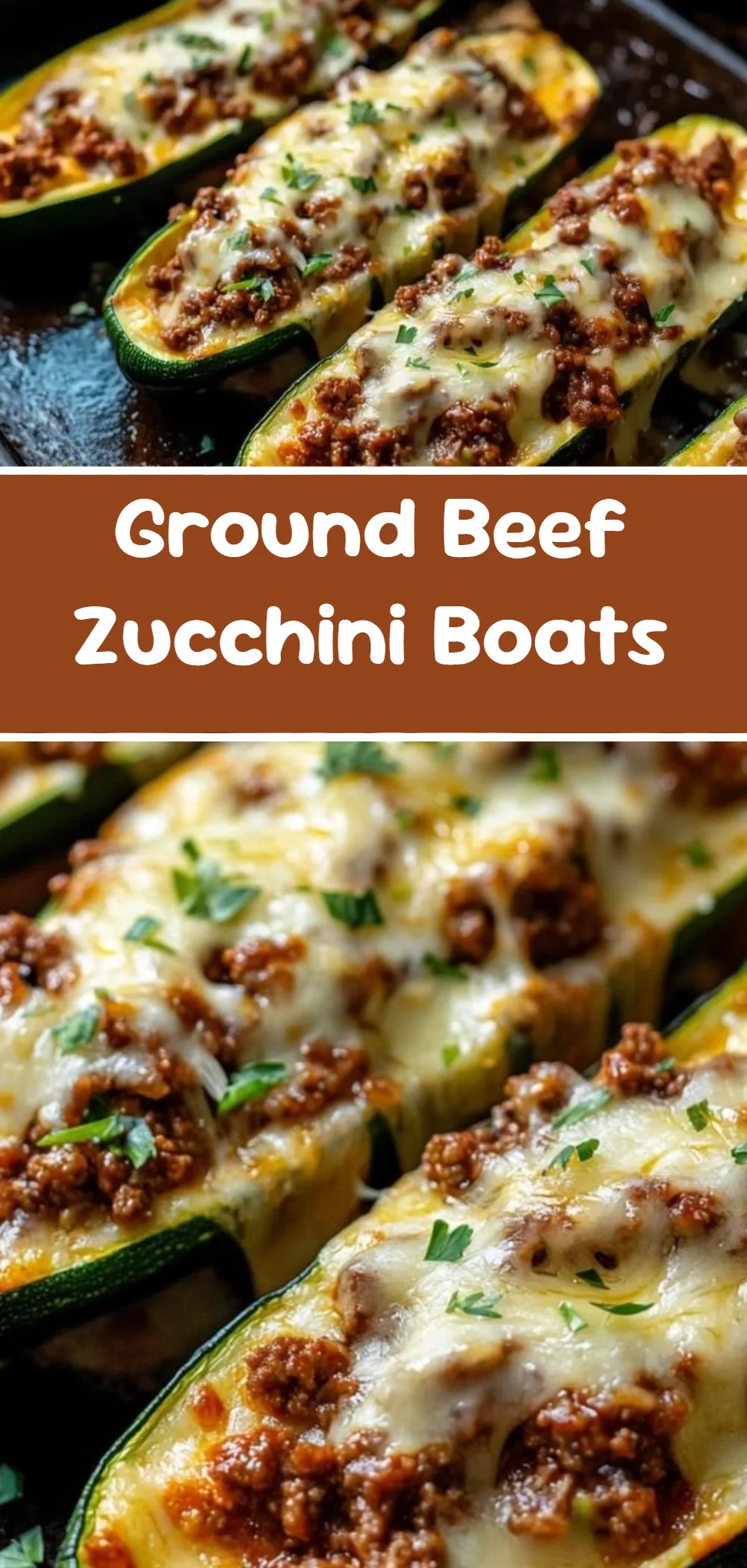 Ground Beef Zucchini Boats
