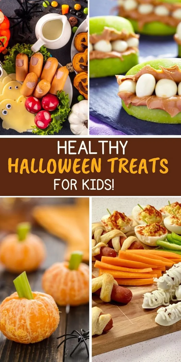 Healthy Halloween snacks ideas for kids with fun and spooky designs