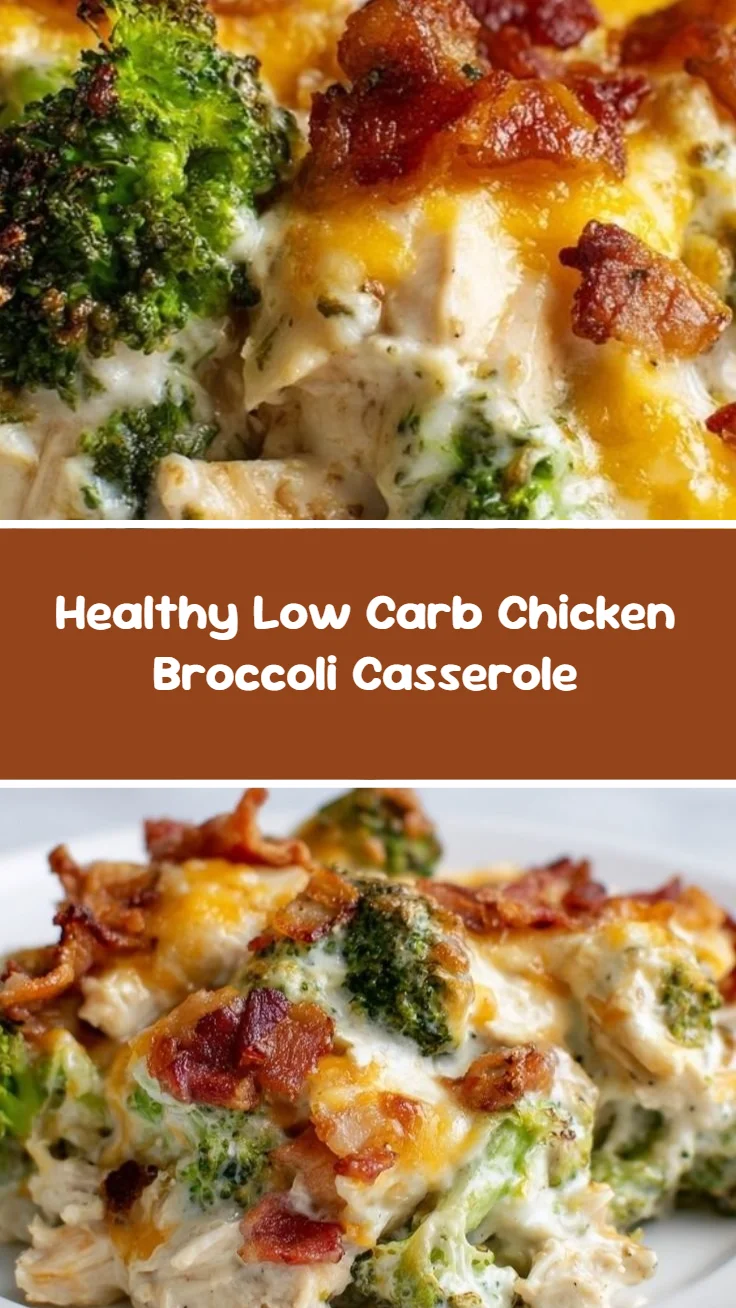 Healthy Low Carb Chicken Broccoli Casserole