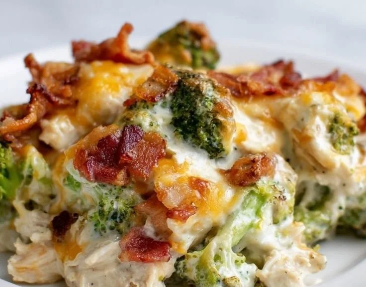 Healthy Low Carb Chicken Broccoli Casserole