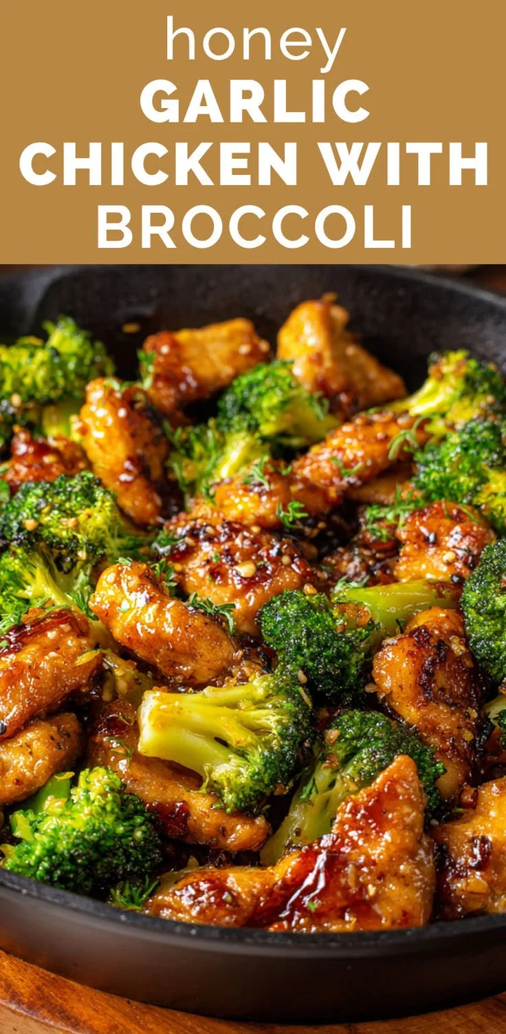 Honey Garlic Chicken with Broccoli dish, showcasing a flavorful meal.