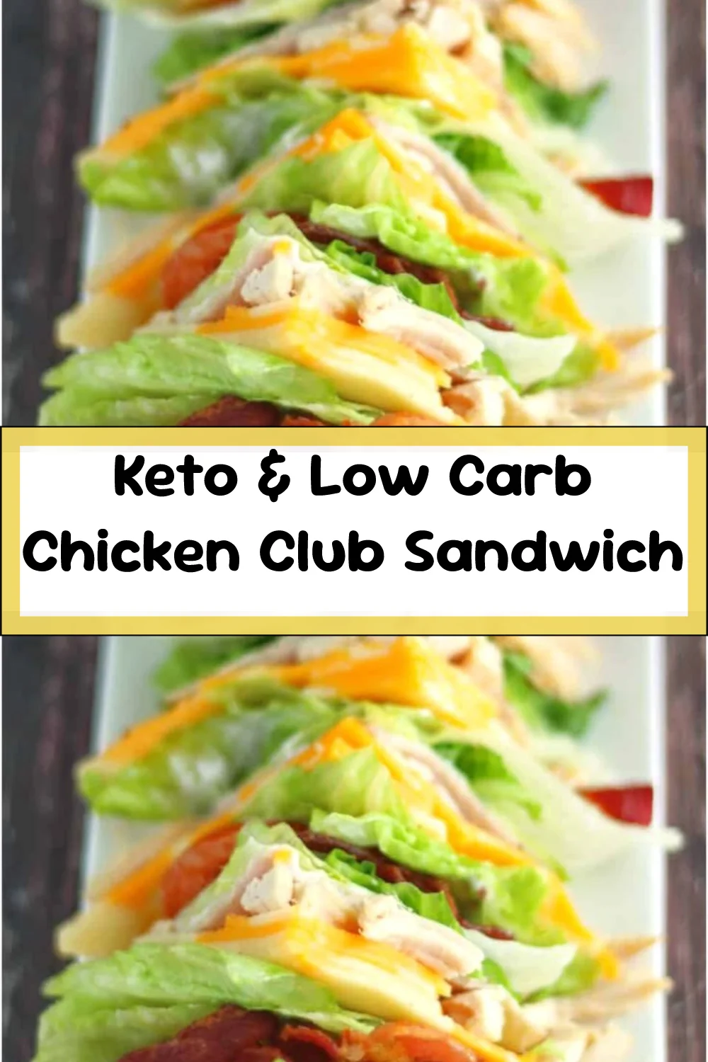Keto & Low Carb Chicken Club Sandwich