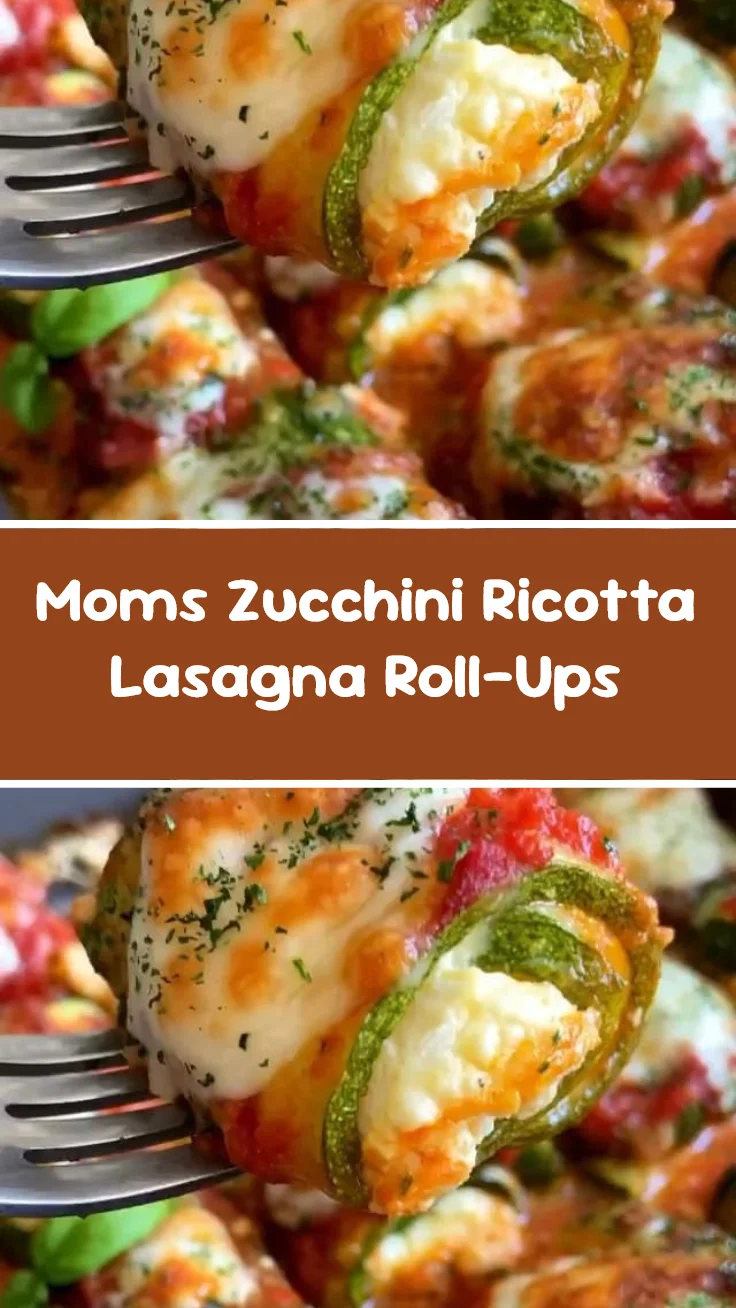 Moms Zucchini Ricotta Lasagna Roll-Ups