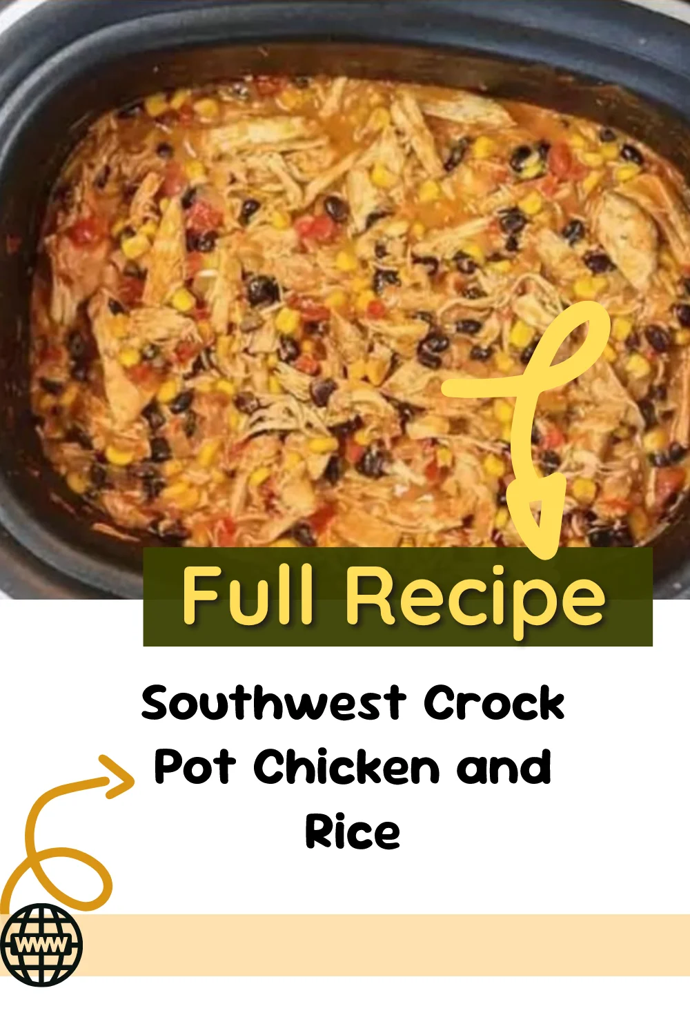 Southwest Crock Pot Chicken and Rice