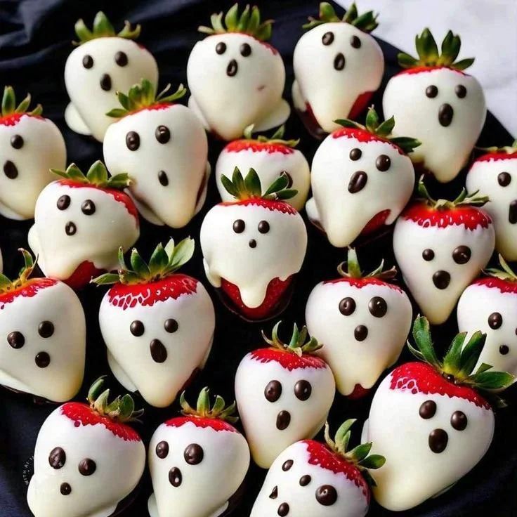 A collection of spooky berries perfect for Halloween decorations and recipes.