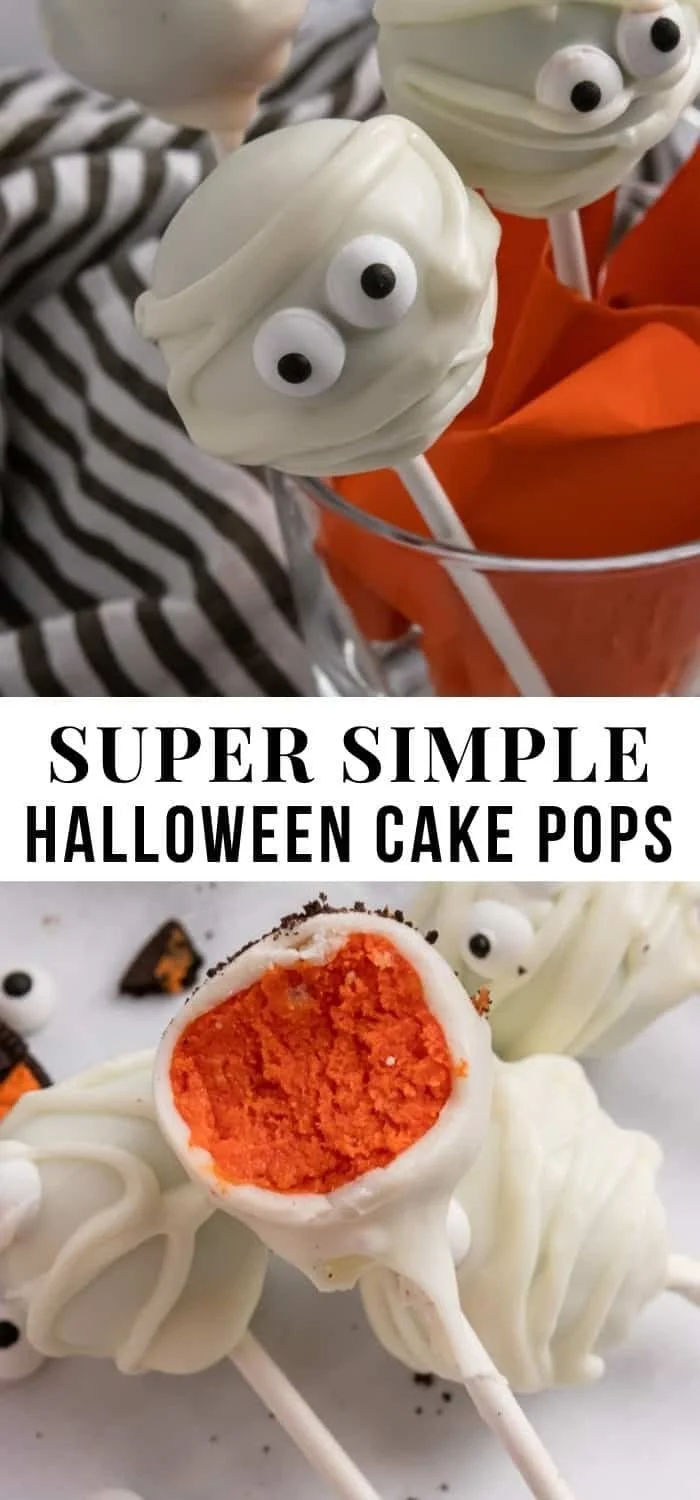 Colorful Halloween Cake Pops decorated for spooky festivities