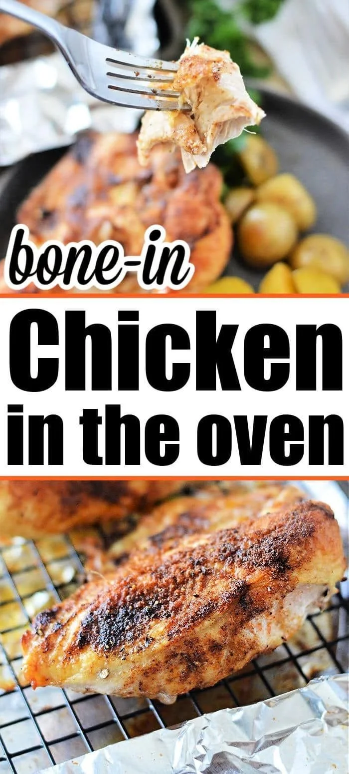 Succulent tender baked chicken served on a plate with fresh herbs