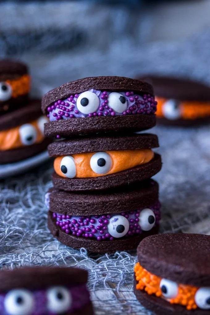 A collection of Halloween-themed cookies ready for a festive celebration.