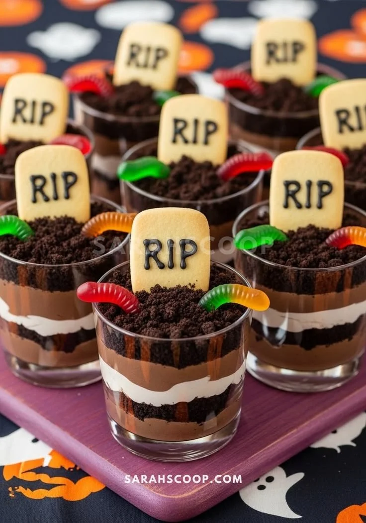 A variety of easy no-bake Halloween treats including spooky desserts and fun snacks.
