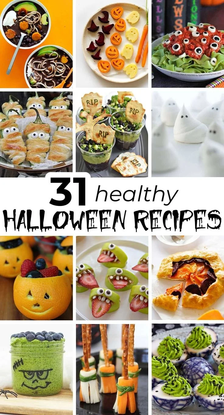 Healthy Halloween recipes including spooky dinners and festive treats