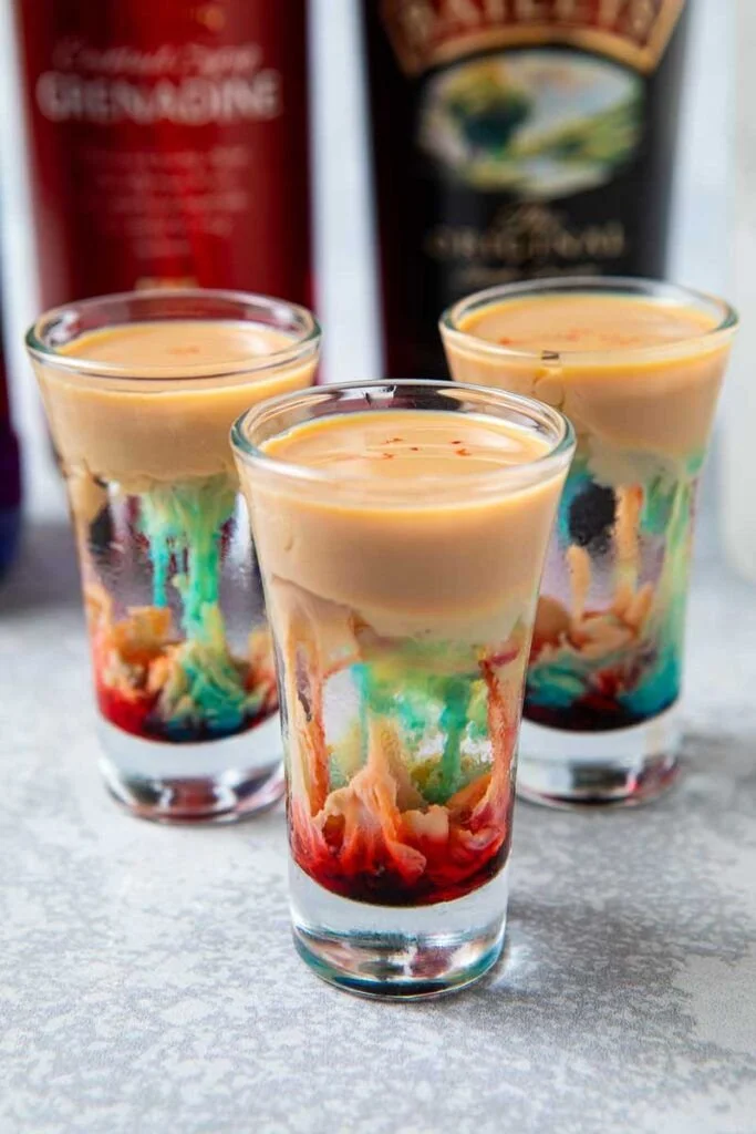 Conceptual illustration of alien brain hemorrhage and its effects on humans.