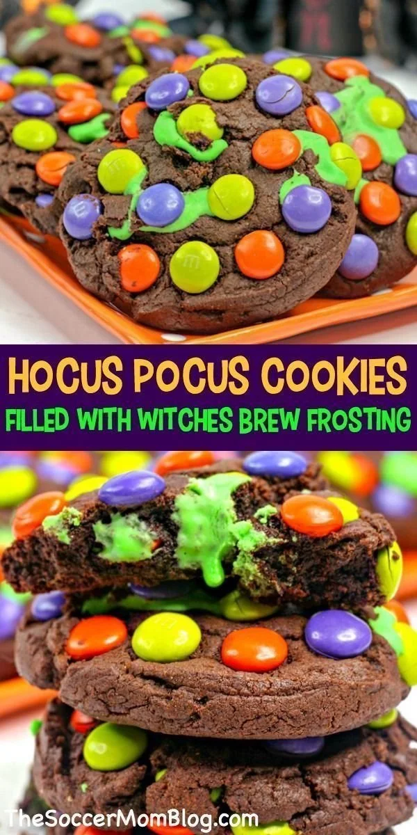 Hocus Pocus Halloween cookies decorated for spooky festivities
