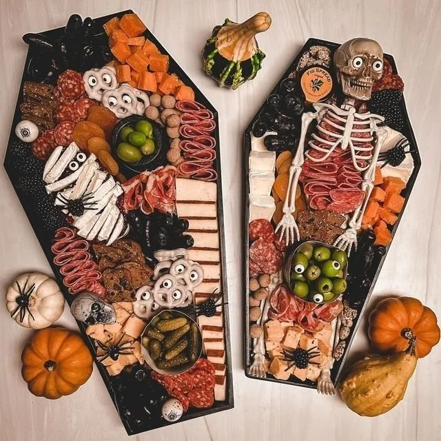 Limited edition Halloween charcuterie board for spooky party decorations