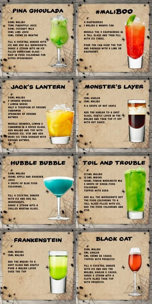 Halloween cocktails inspired by MaliBOO for a spooky celebration