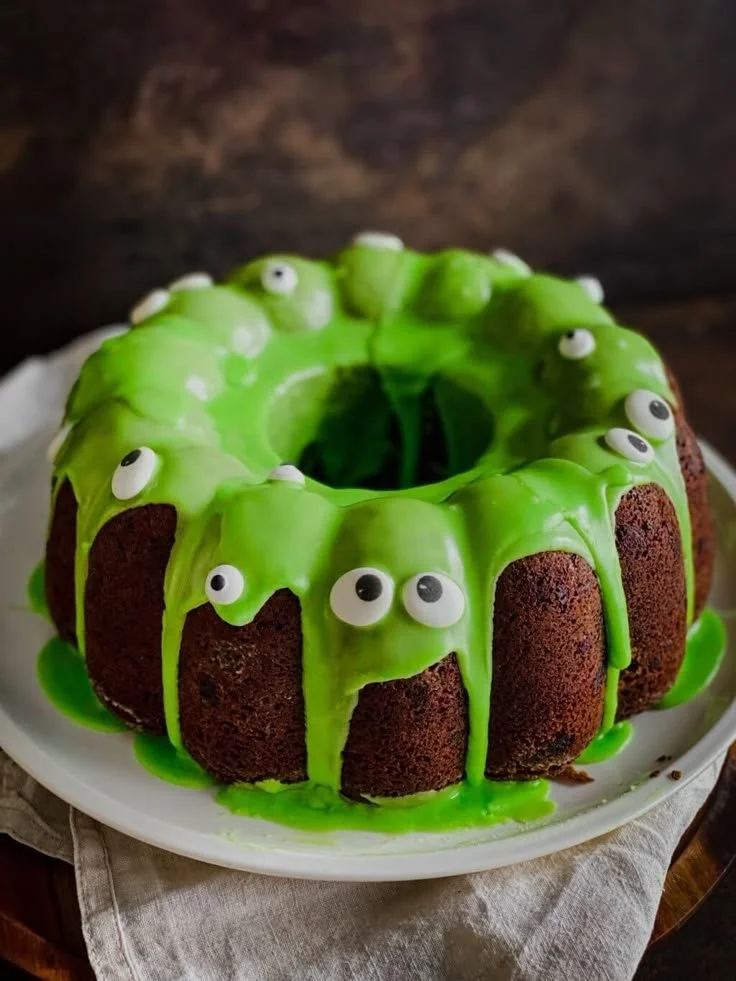 Delicious homemade Monsterkuchen cake with colorful frosting and toppings