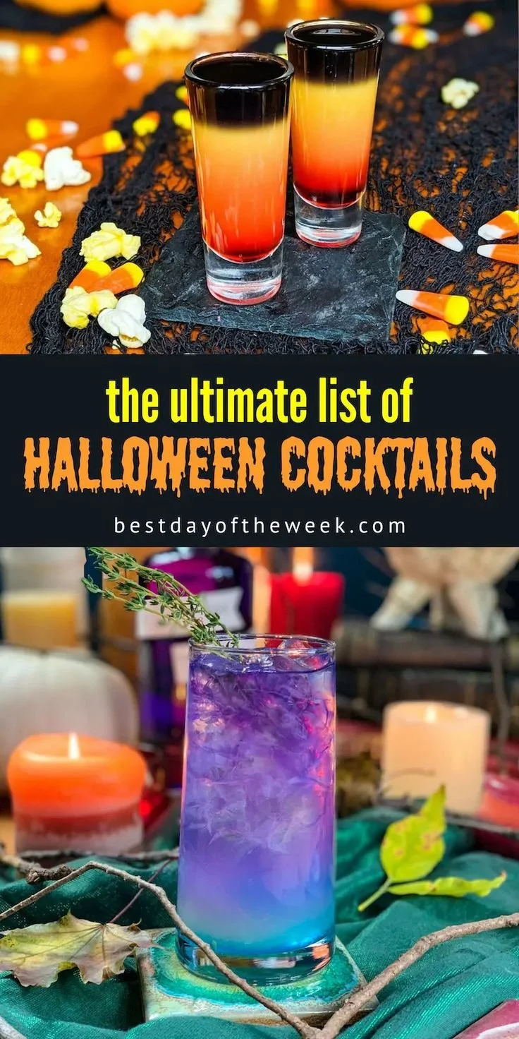 Spooky Halloween cocktails and shots for festive celebrations